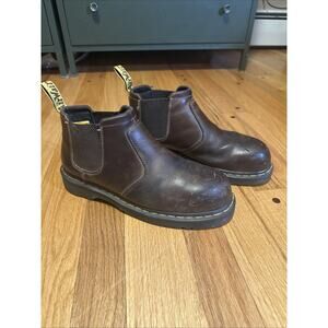 Dr. Martens Penly Chelsea Mens 9 Streetwear Brown Slip On Work Boots Steel Toe
